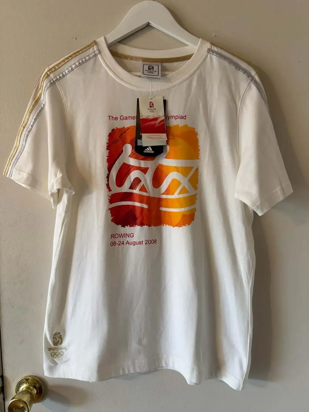 Adidas Beijing 2008 Olympics Rowing T-Shirt Men’s M NWT Official Licensed